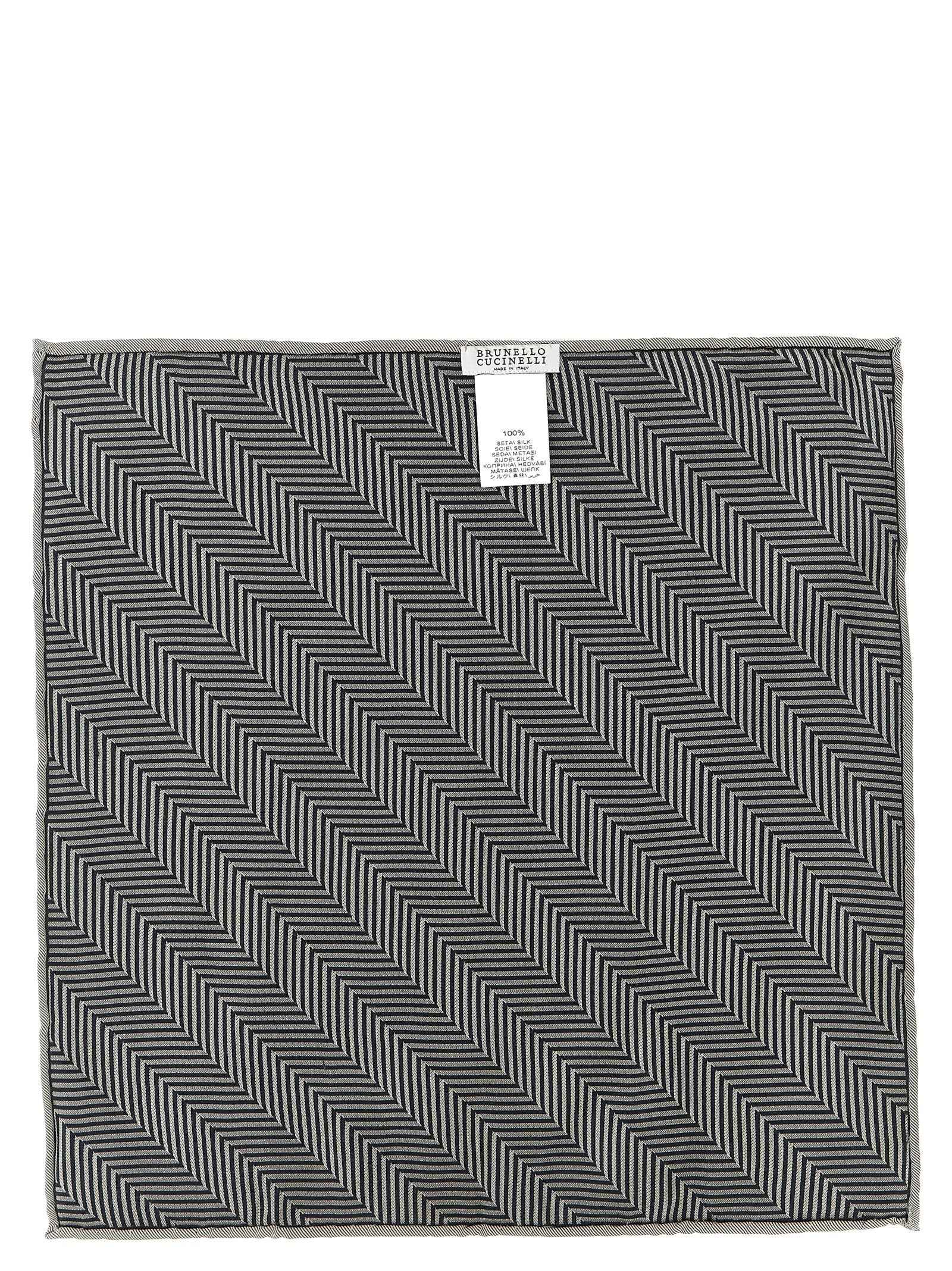 Gray Silk Pocket Square