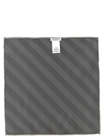 Gray Silk Pocket Square