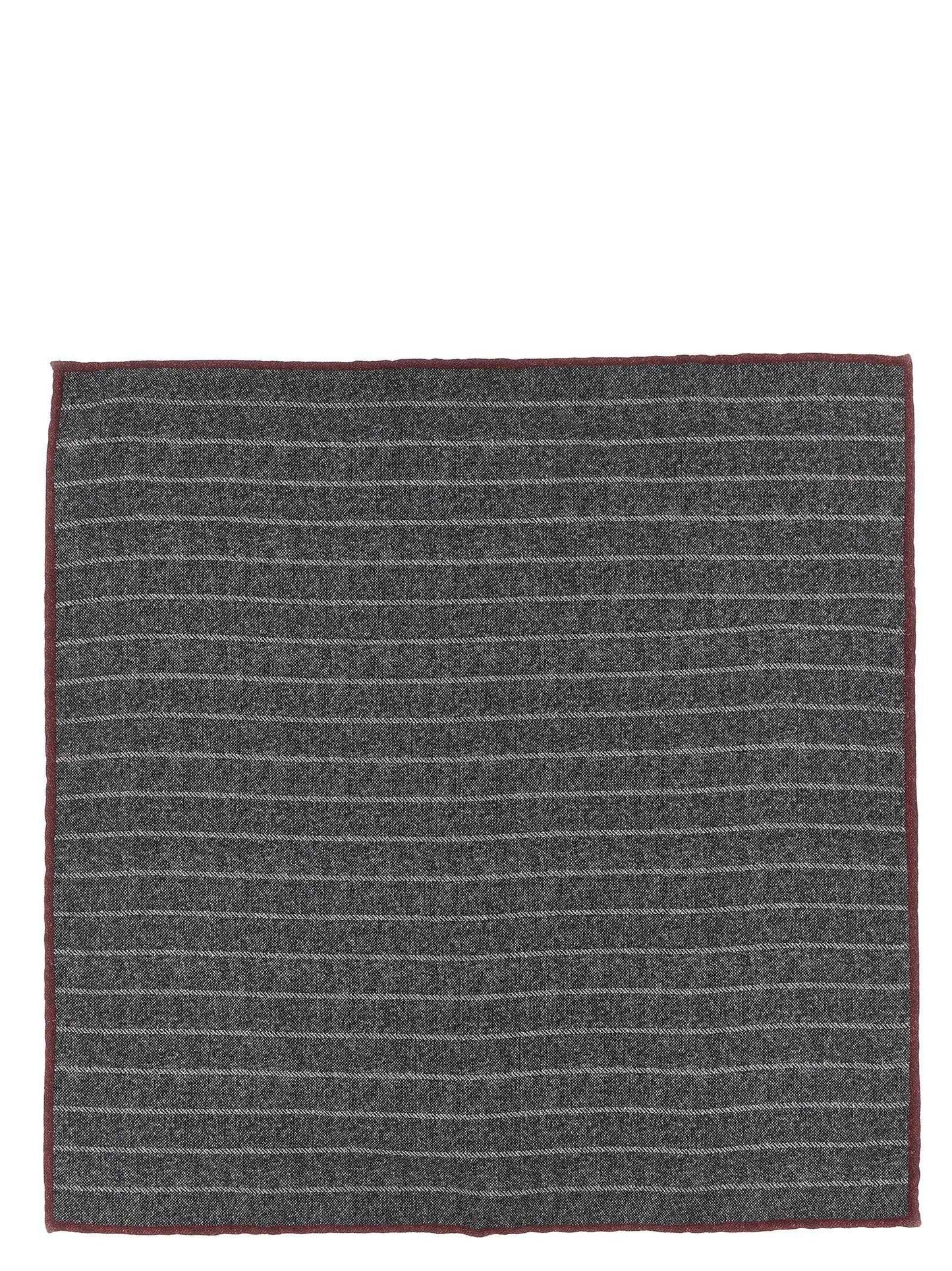 Gray Silk Pocket Square