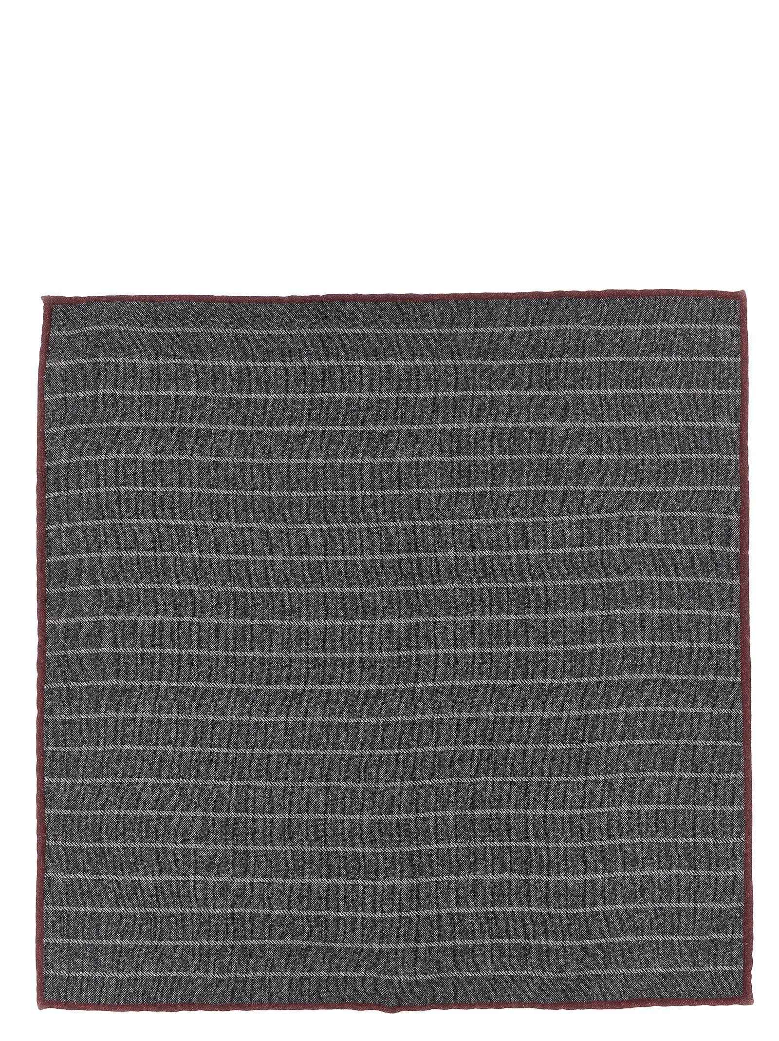 Gray Silk Pocket Square