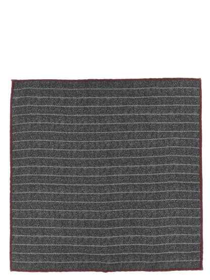 Gray Silk Pocket Square