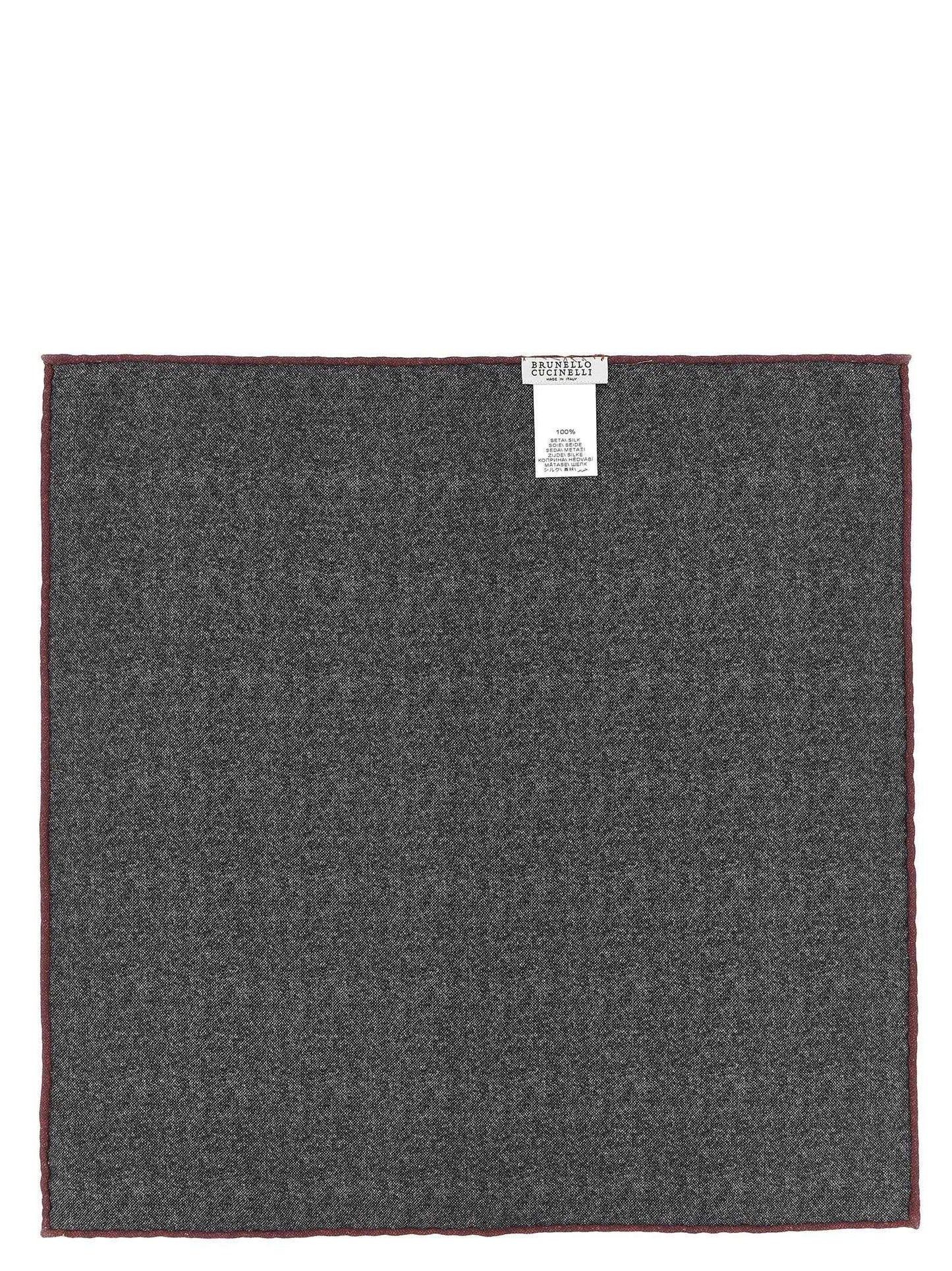 Gray Silk Pocket Square
