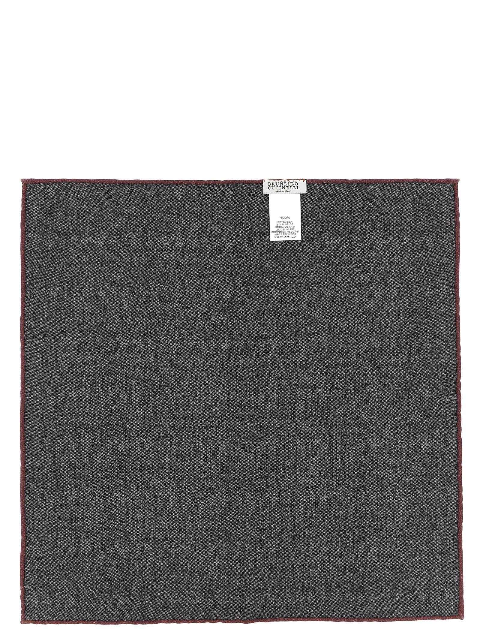 Gray Silk Pocket Square