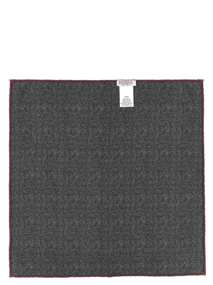 Gray Silk Pocket Square