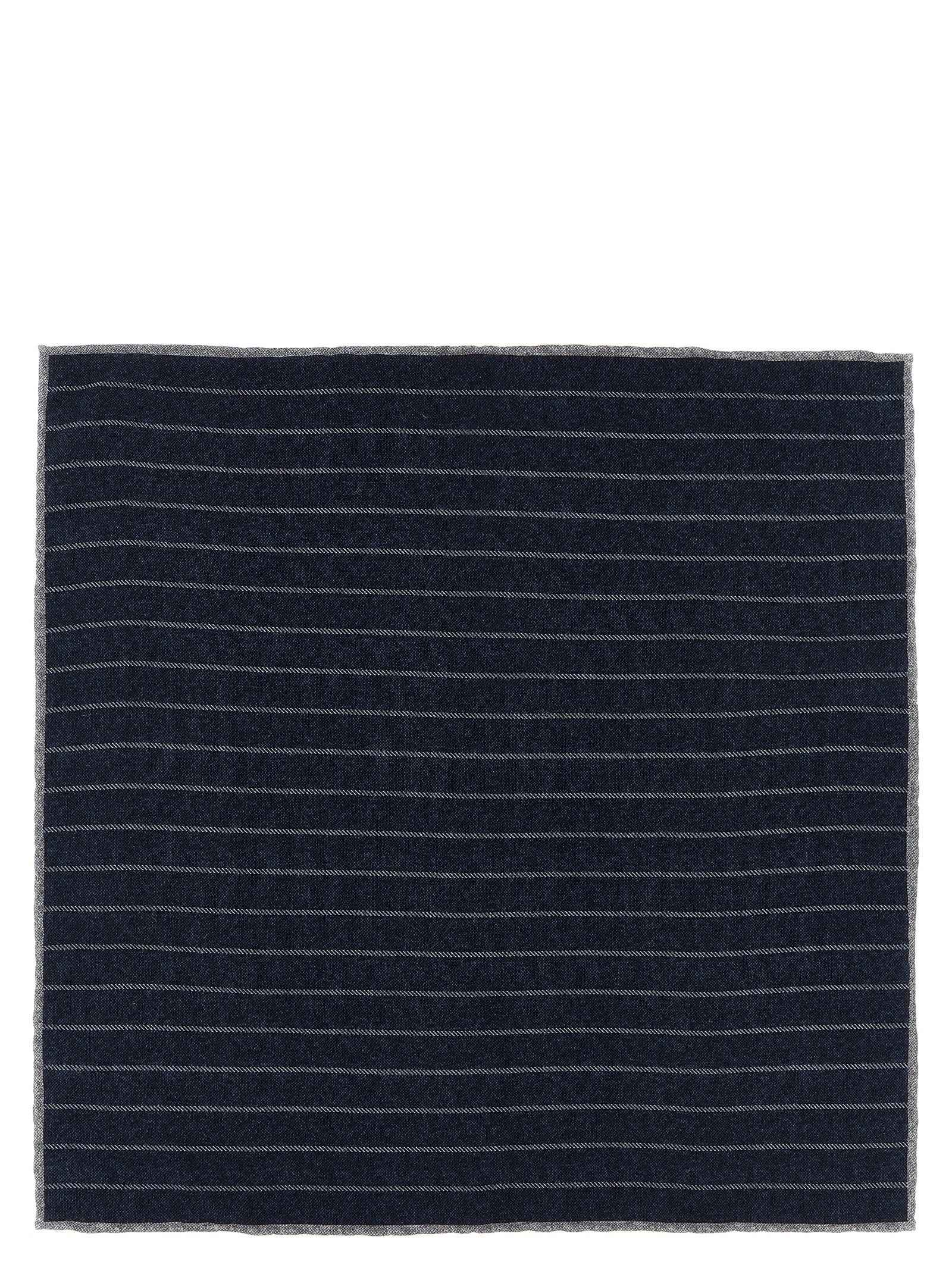 Blue Silk Pocket Square