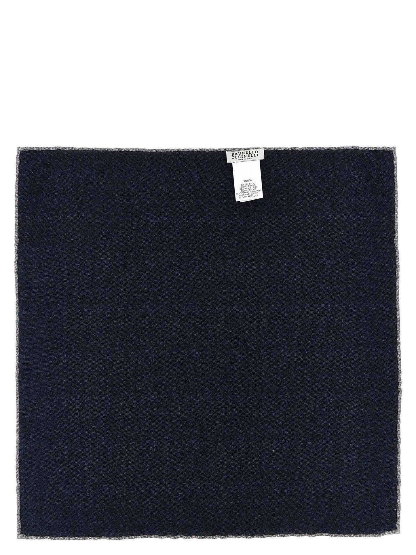 Blue Silk Pocket Square