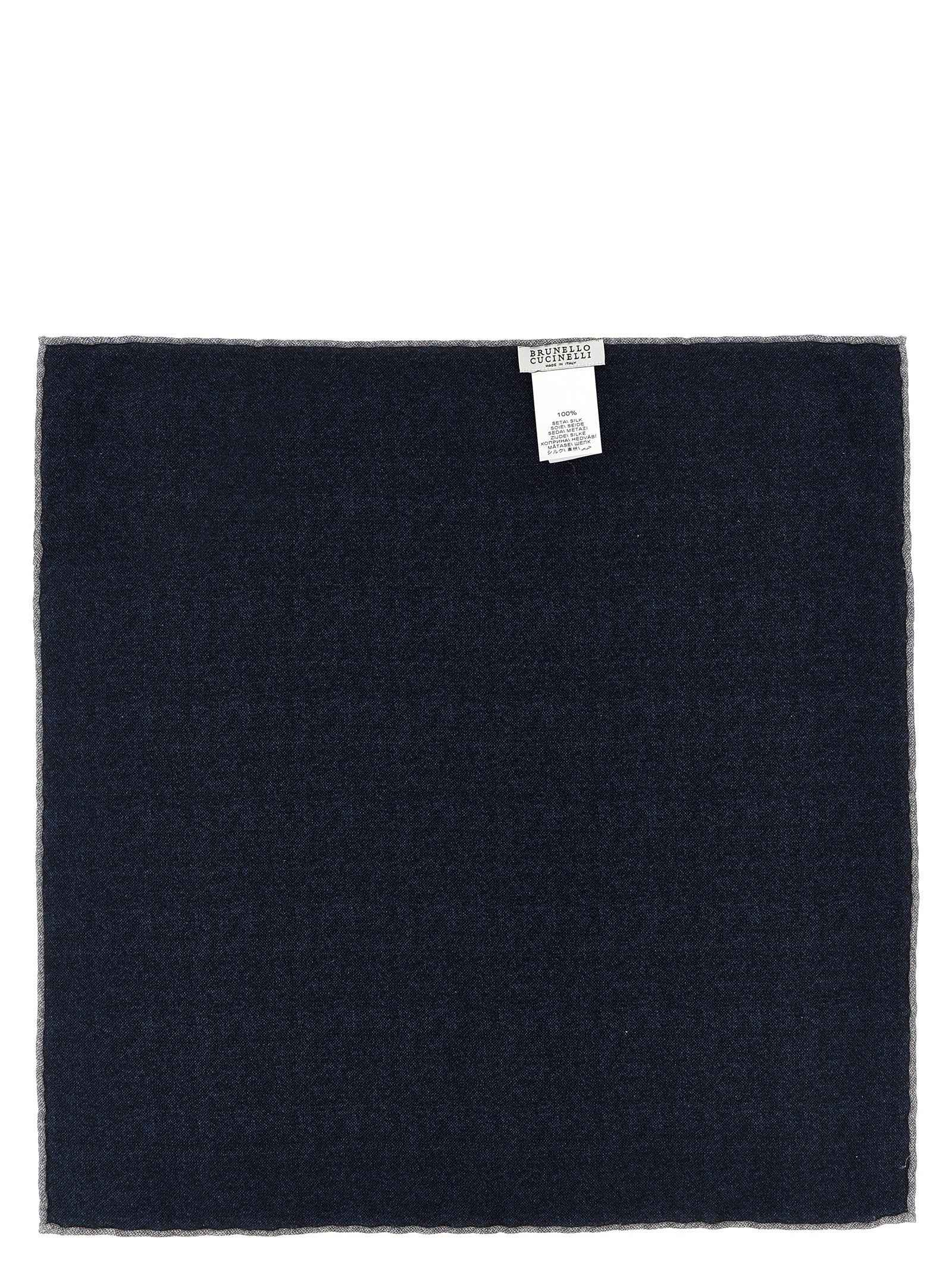 Blue Silk Pocket Square