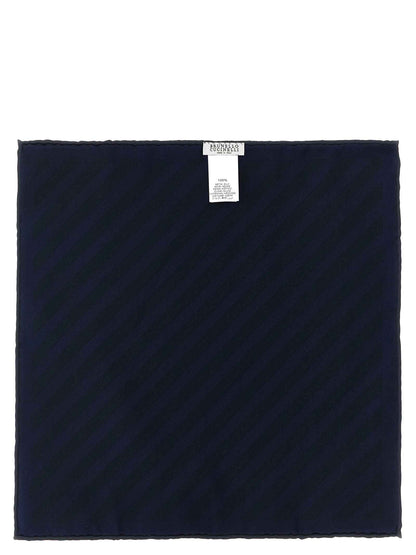 Blue Silk Pocket Square