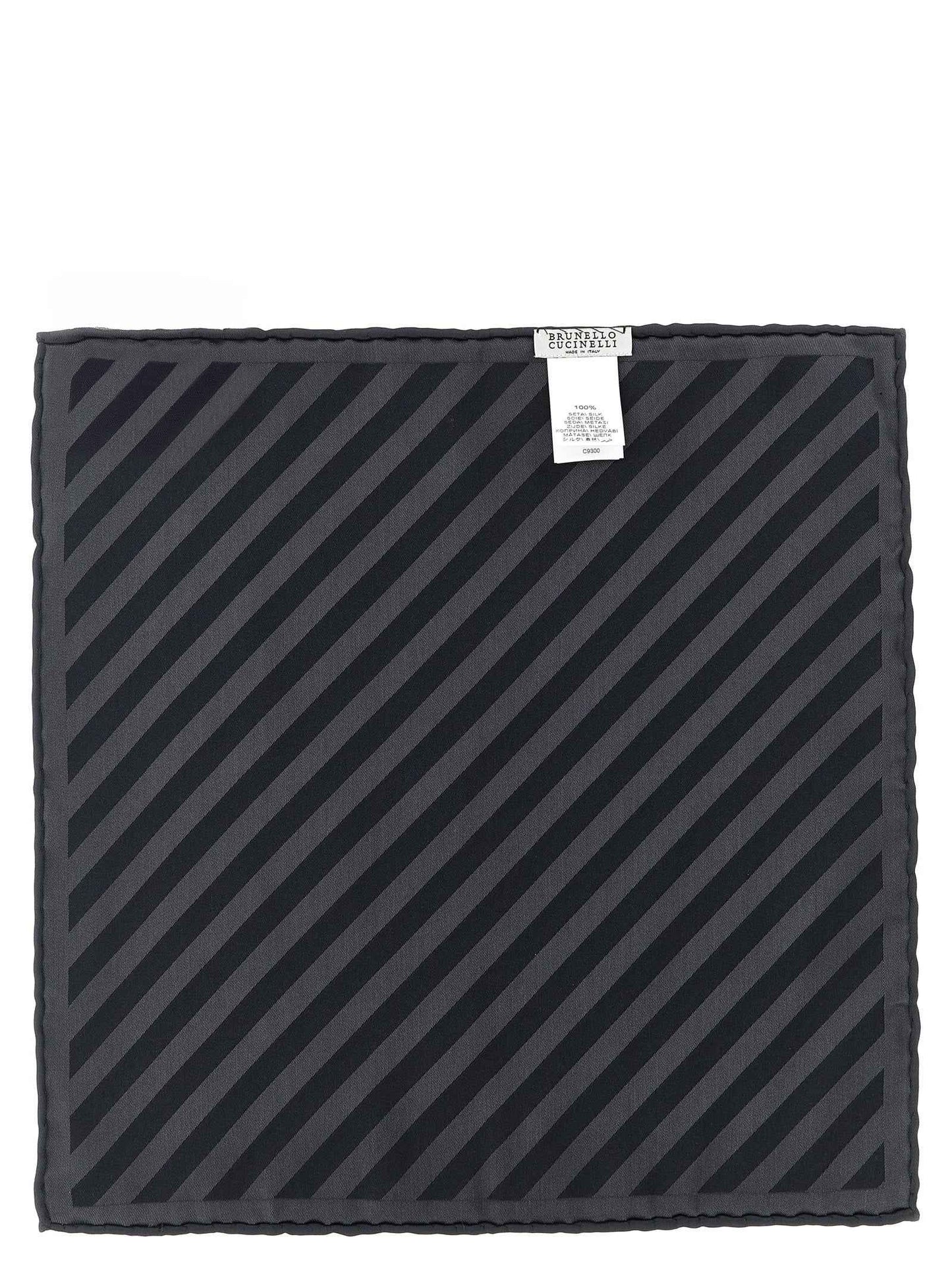 Gray Silk Pocket Square