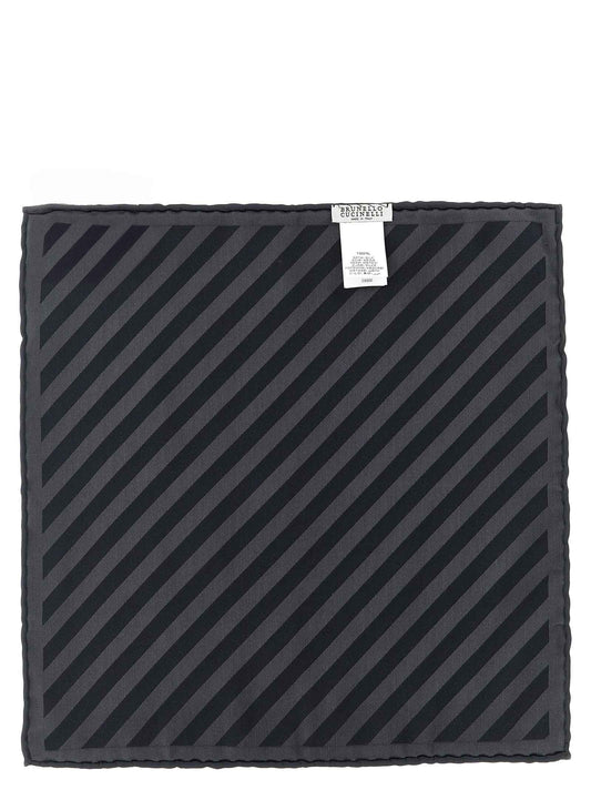 Gray Silk Pocket Square