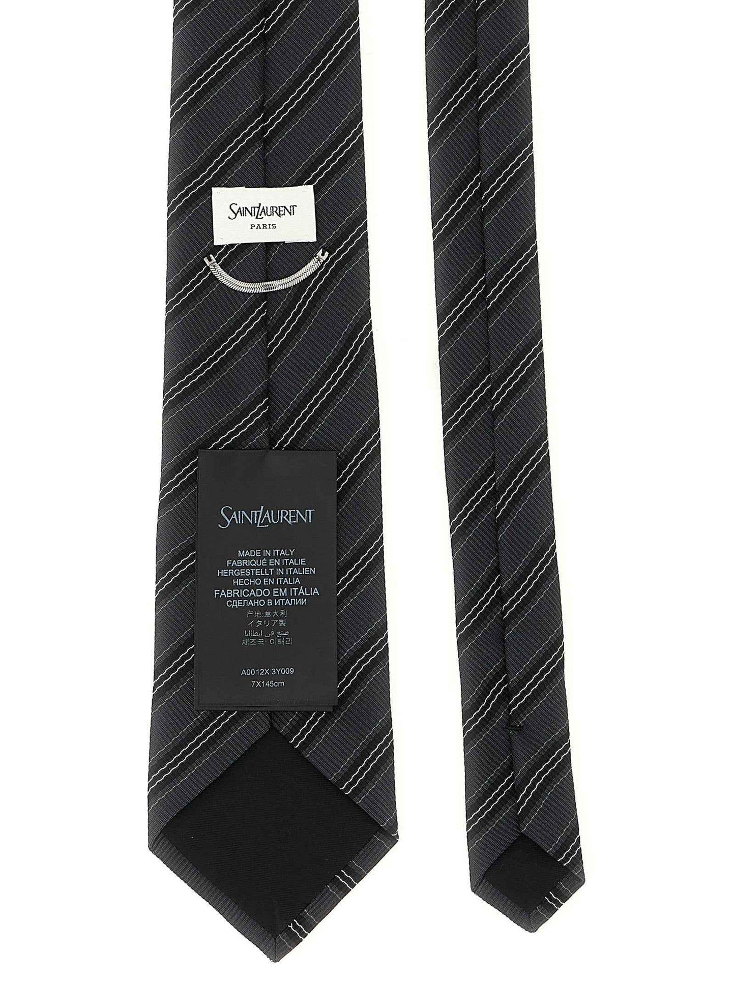 Gray Silk Tie