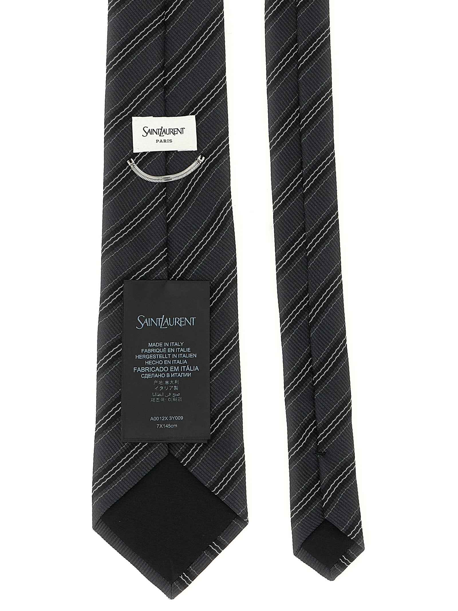 Gray Silk Tie