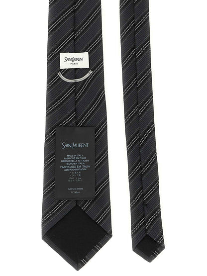 Gray Silk Tie