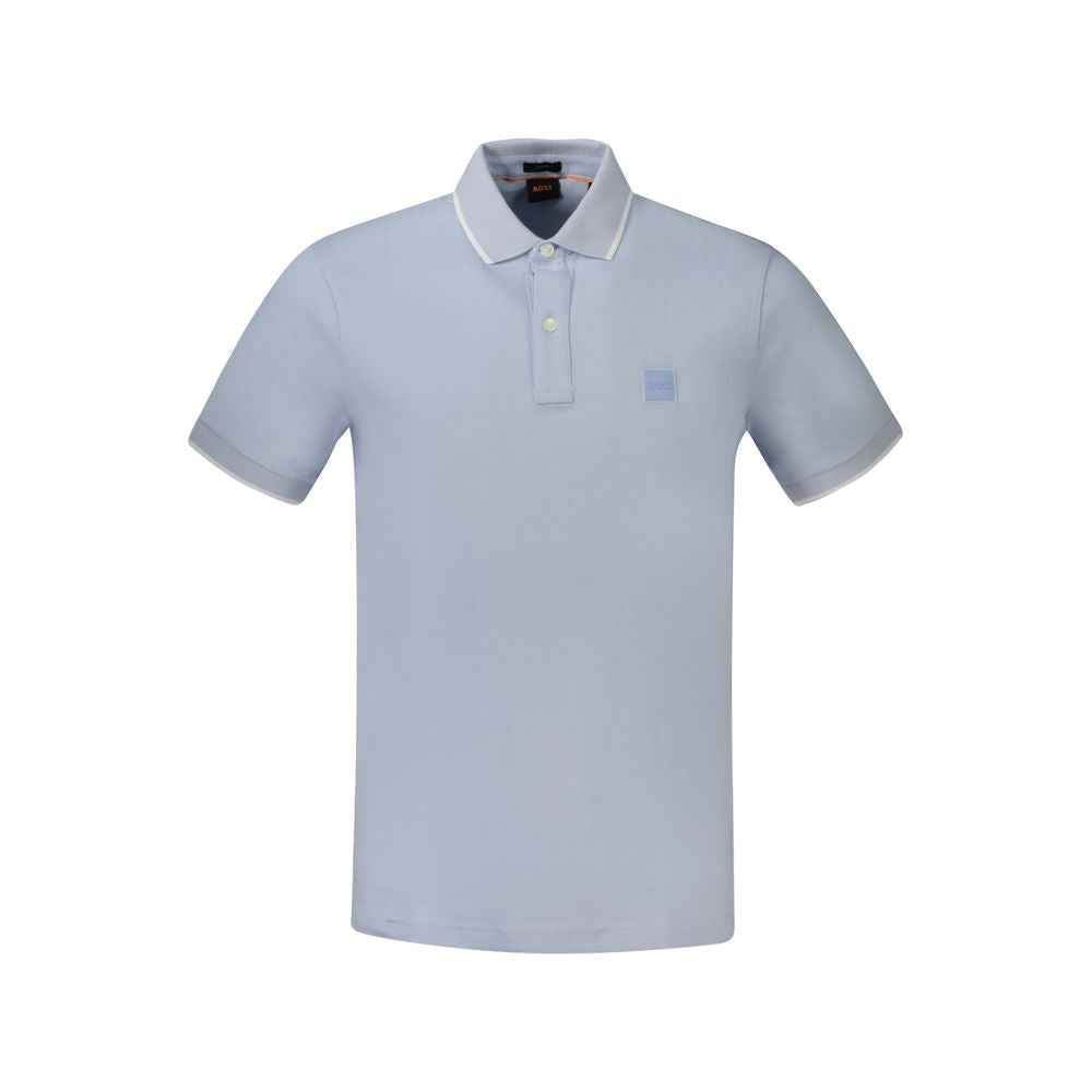 Azure Cotton Men's Polo Shirt