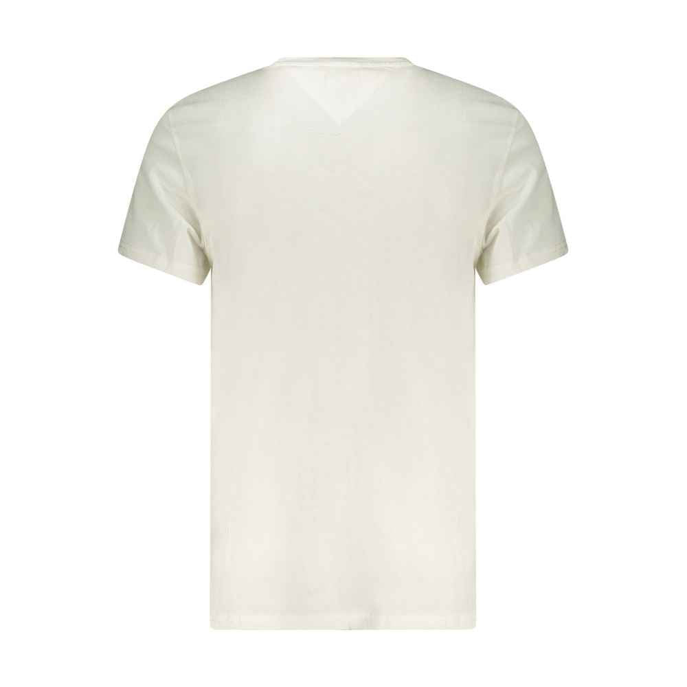 White Cotton Men's T-Shirt