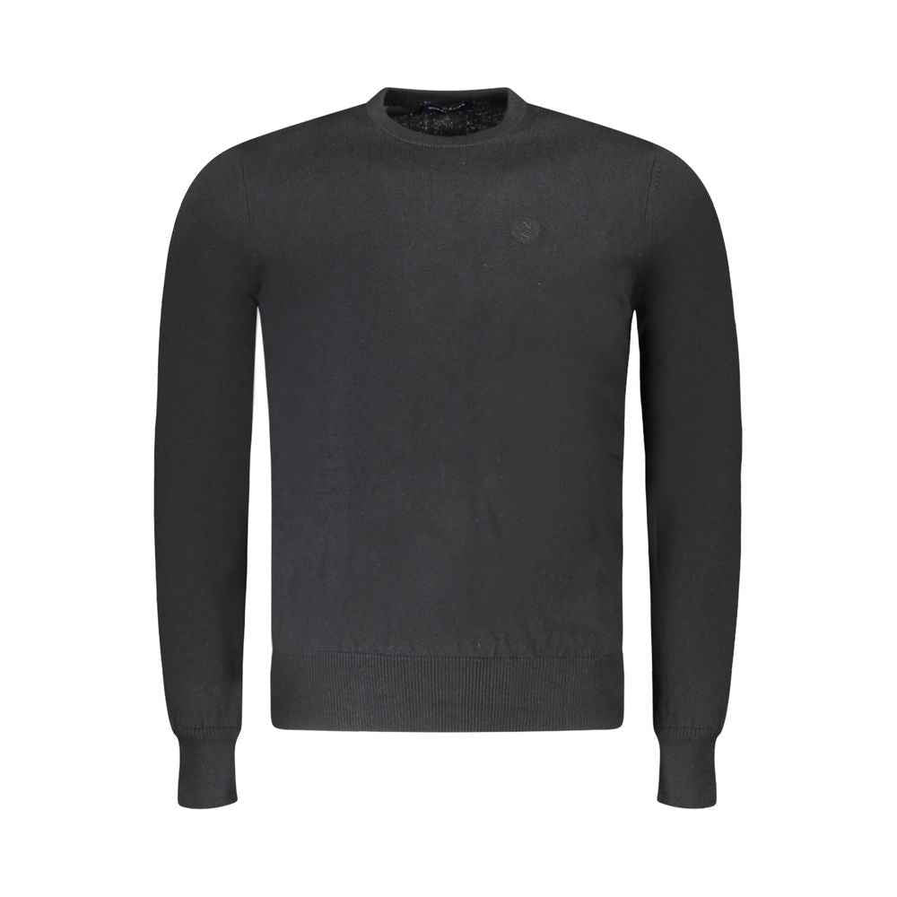 Black Fabric Men's Sweater