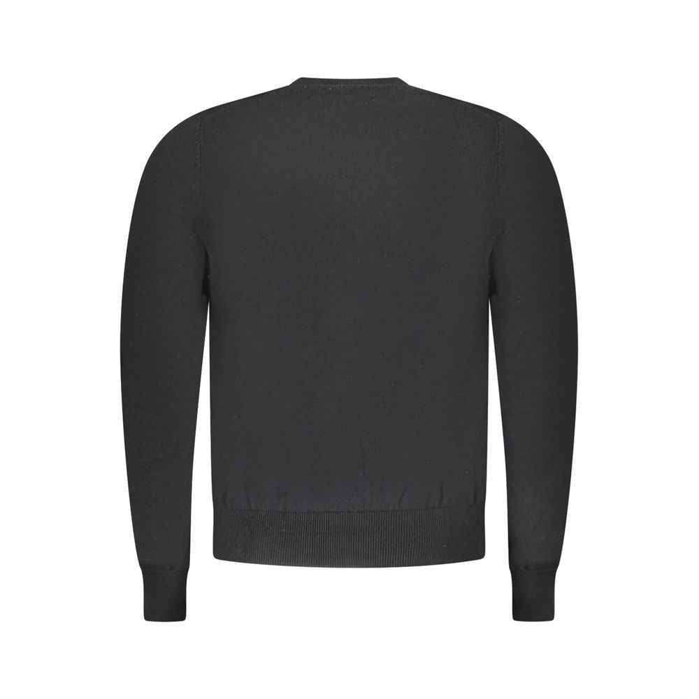Black Fabric Men's Sweater