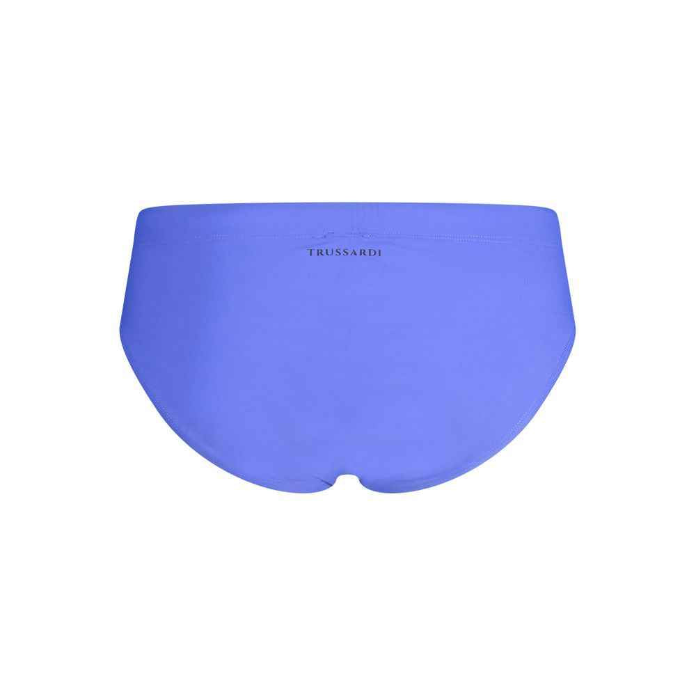 Blue Polyamide Men's Brief