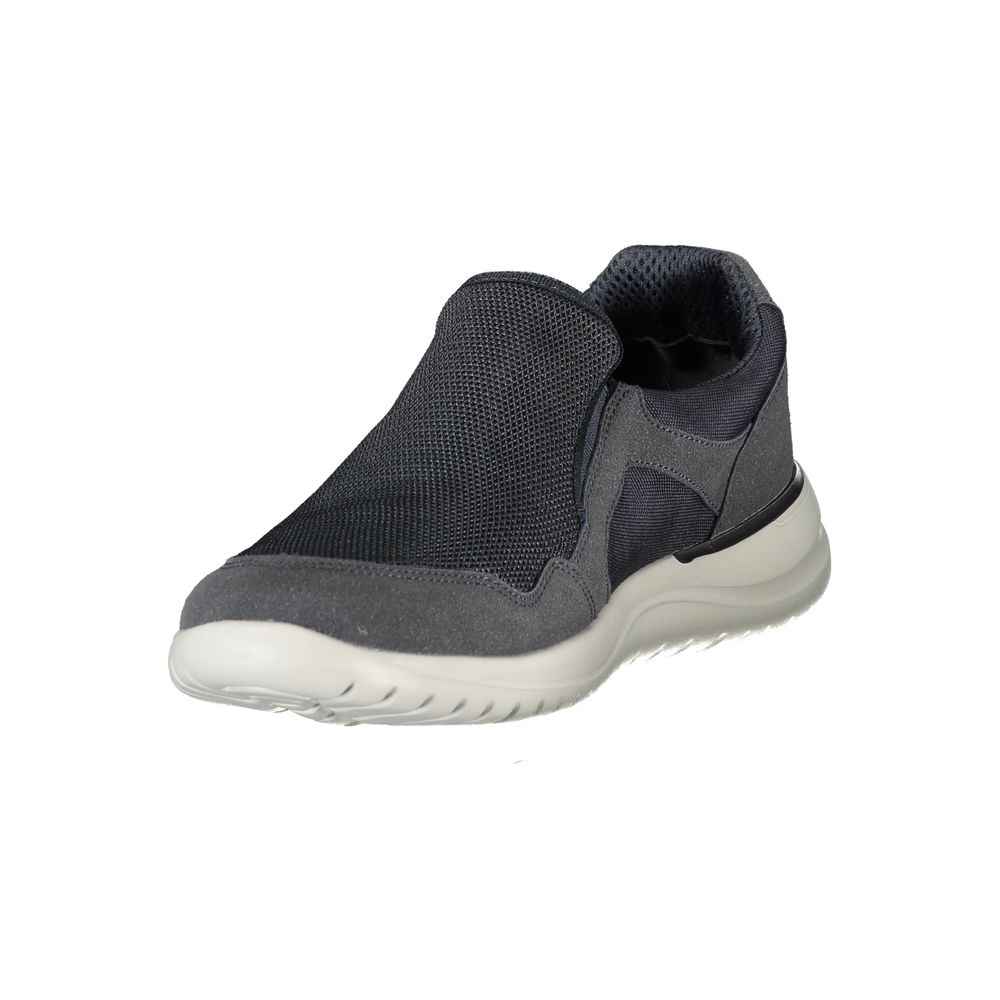 Blue Polyester Men's Sneaker