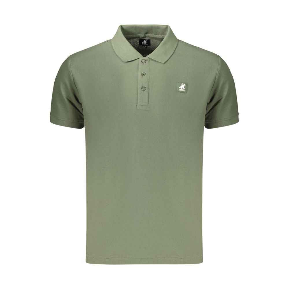 Green Cotton Men's Polo Shirt