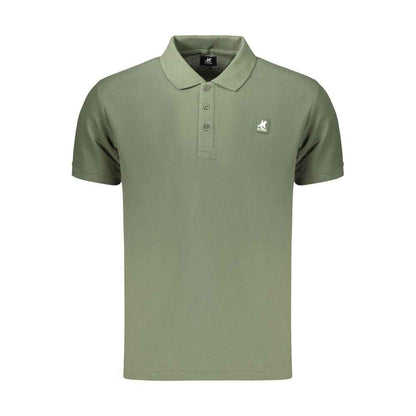 Green Cotton Men's Polo Shirt