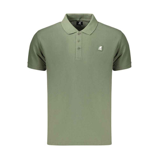 Green Cotton Men's Polo Shirt