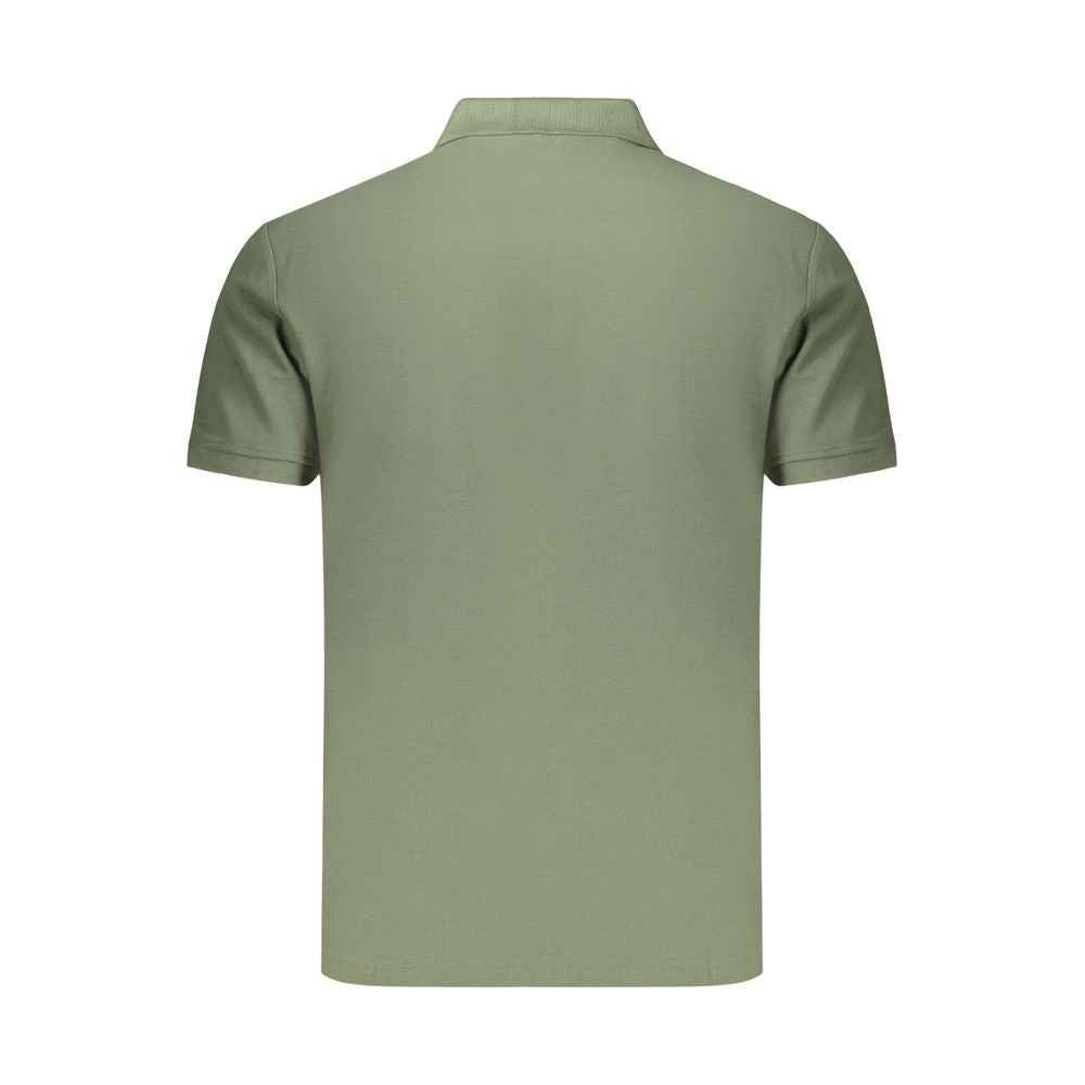 Green Cotton Men's Polo Shirt