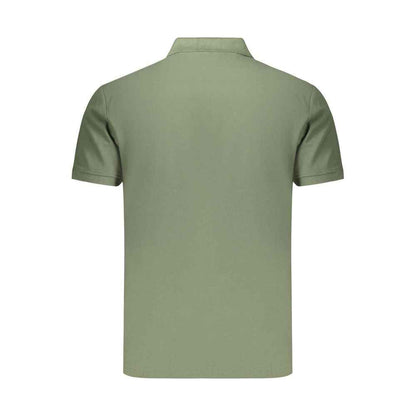Green Cotton Men's Polo Shirt