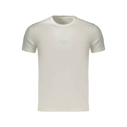 White Cotton Mens TShirt
