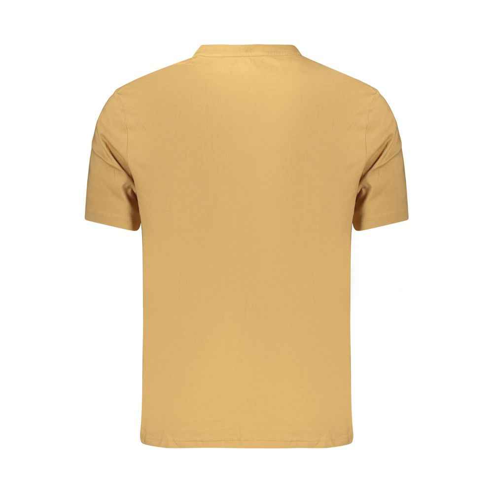 Brown Cotton Men's T-Shirt