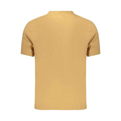 Brown Cotton Men's T-Shirt