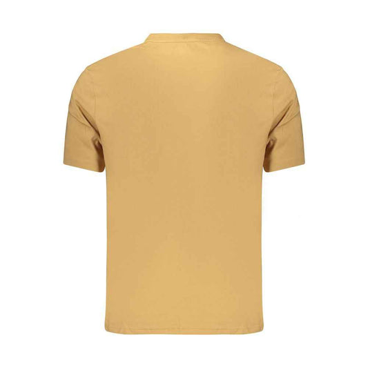 Brown Cotton Men's T-Shirt