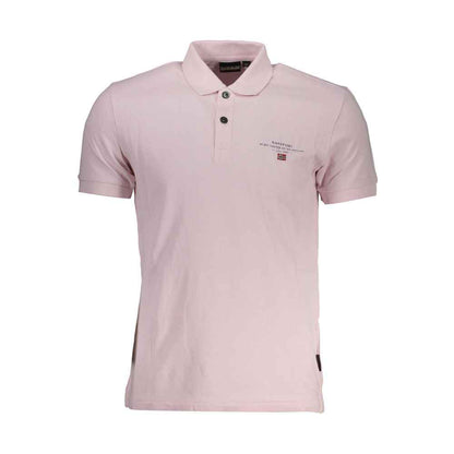 Pink Cotton Polo Shirt