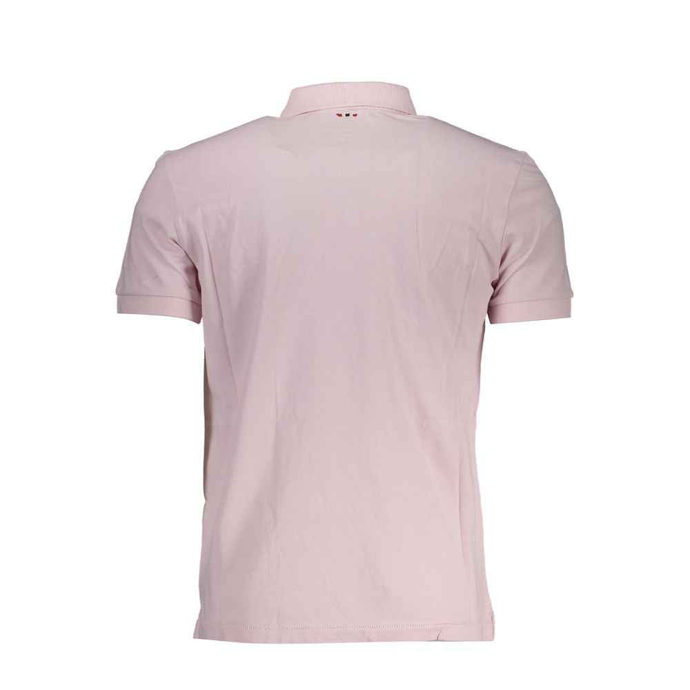 Pink Cotton Polo Shirt