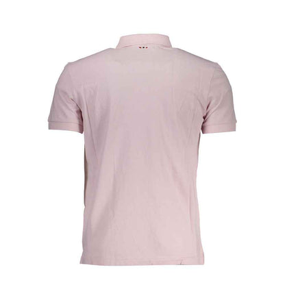Pink Cotton Polo Shirt