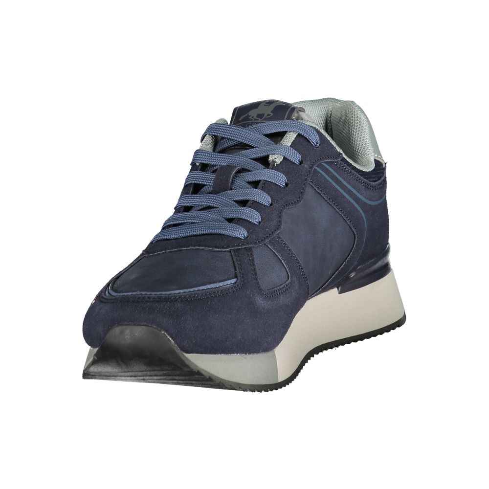 Blue Polyurethane Men's Sneaker