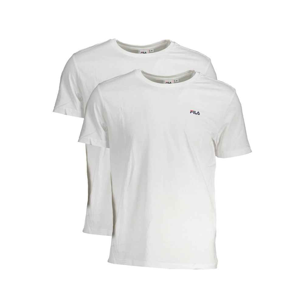 White Cotton Men's T-Shirt
