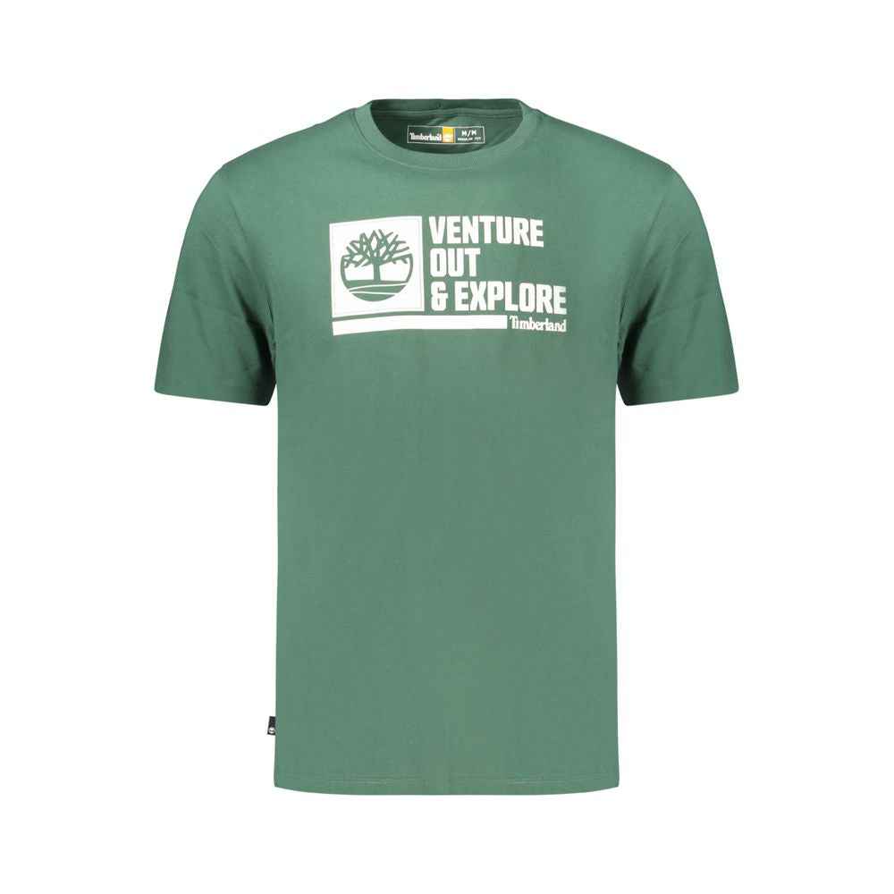 Green Cotton Men's T-Shirt