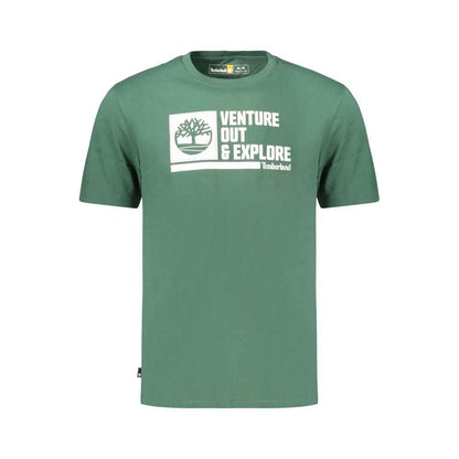Green Cotton Men's T-Shirt