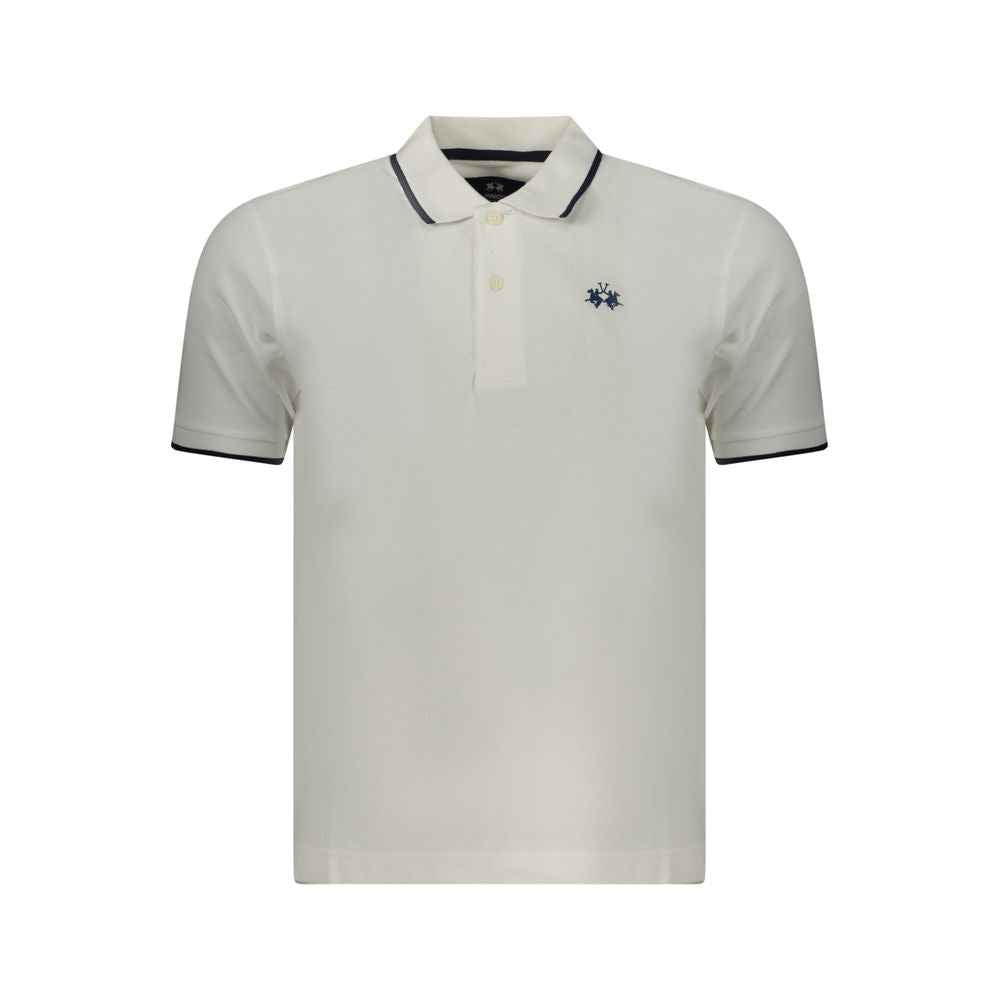 White Cotton Men's Polo