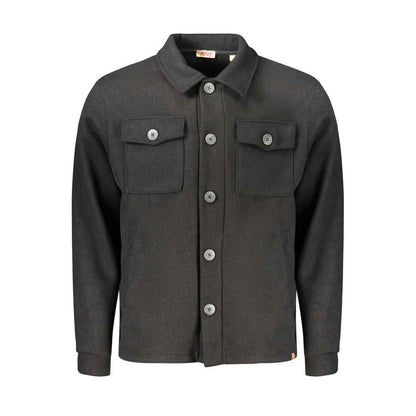 Black Cotton Mens Shirt