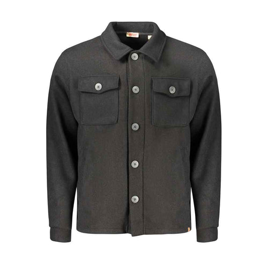 Black Cotton Mens Shirt
