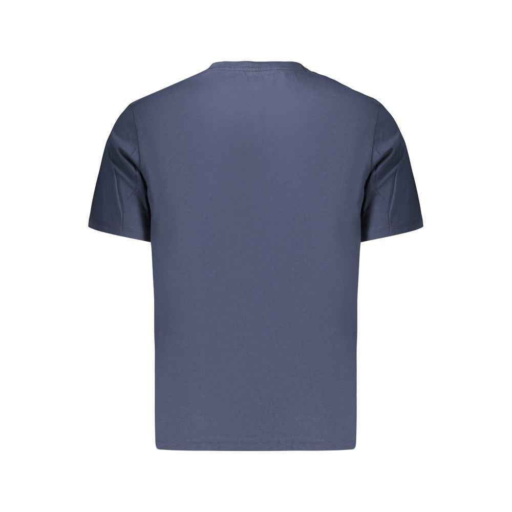 Blue Cotton Men's T-Shirt