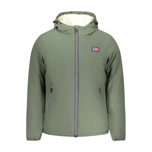 Green Polyester Shell Jacket