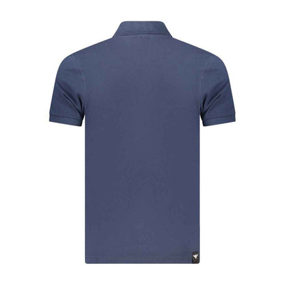 Blue Cotton Men's Polo Shirt