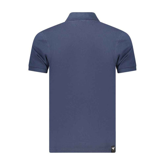 Blue Cotton Men's Polo Shirt