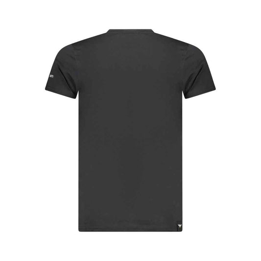 Black Cotton Men's T-Shirt