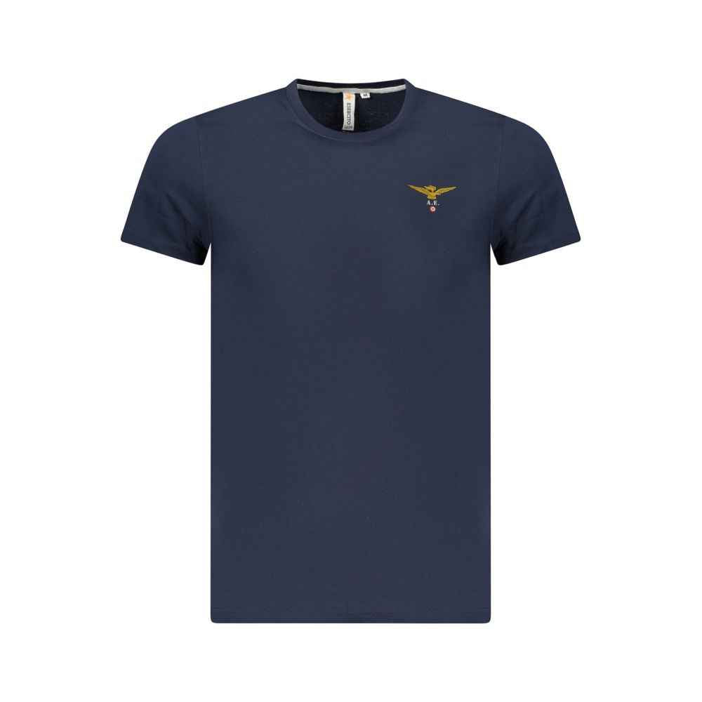 Blue Cotton Men's T-Shirt