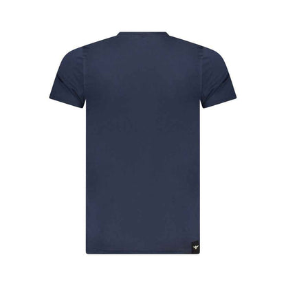 Blue Cotton Men's T-Shirt