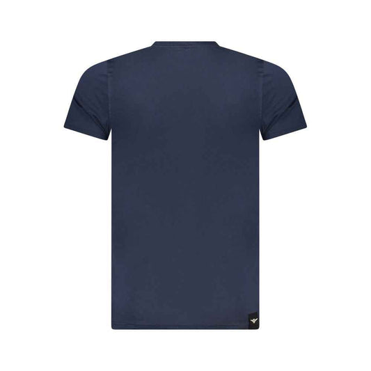 Blue Cotton Men's T-Shirt